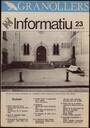 Granollers informatiu. Butlletí de l'Ajuntament de Granollers, #23, 12/1983 [Issue]