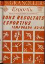 Granollers esportiu. Butlletí de l’Ajuntament de Granollers, #2, 12/1983, page 1 [Page]
