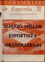 Granollers esportiu. Butlletí de l’Ajuntament de Granollers, núm. 3, 1/1984, pàgina 1 [Pàgina]