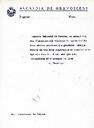 La Comissió de Govern de Granollers comunica a l'Interventor de Cabals, que acordà destinar 200 ptes als guàrdies civils ferits en els fets del 7 i 8 d'octubre. 17 d'octubre. [Document]