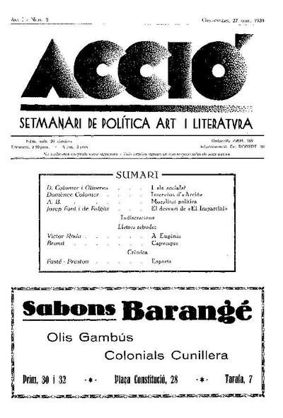 Acció, 27/4/1930 [Issue]