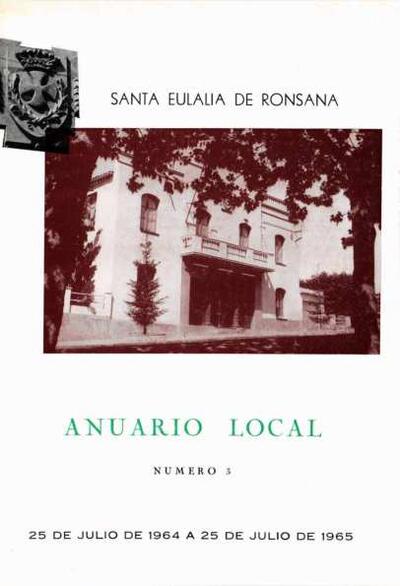 Anuari de Santa Eulàlia de Ronçana, 25/7/1965 [Issue]