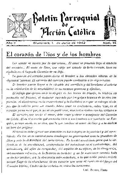 Boletín de Acción Católica, 1/6/1942 [Ejemplar]