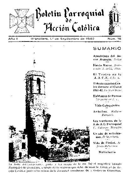 Boletín de Acción Católica, 1/9/1942 [Ejemplar]