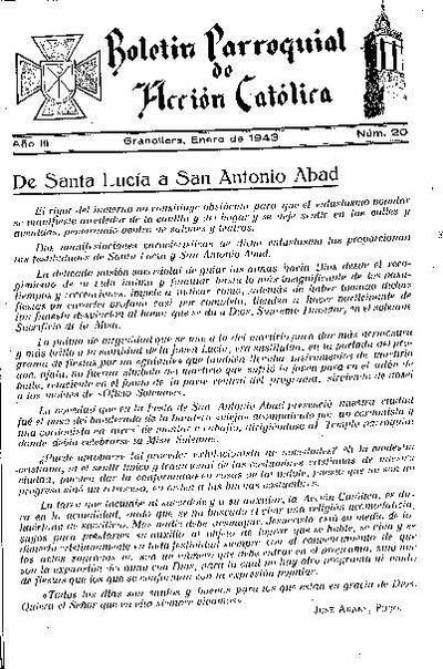 Boletín de Acción Católica, 1/1/1943 [Exemplar]