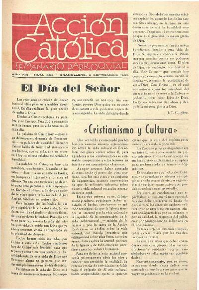 Boletín de Acción Católica, 6/9/1959 [Issue]