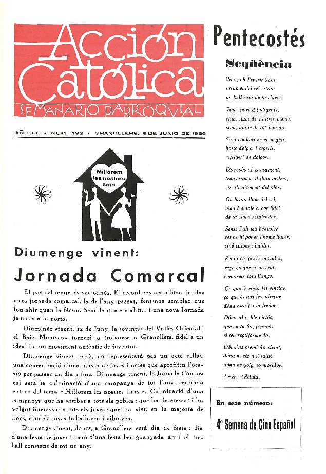 Boletín de Acción Católica, 5/6/1960 [Ejemplar]