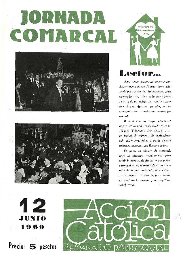 Boletín de Acción Católica, 12/6/1960 [Ejemplar]
