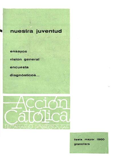 Boletín de Acción Católica, 28/8/1960 [Ejemplar]