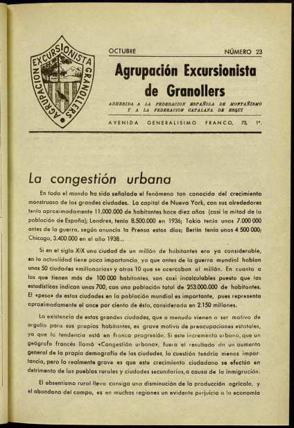 Butlletí de l'Agrupació Excursionista de Granollers, 1/10/1945 [Exemplar]