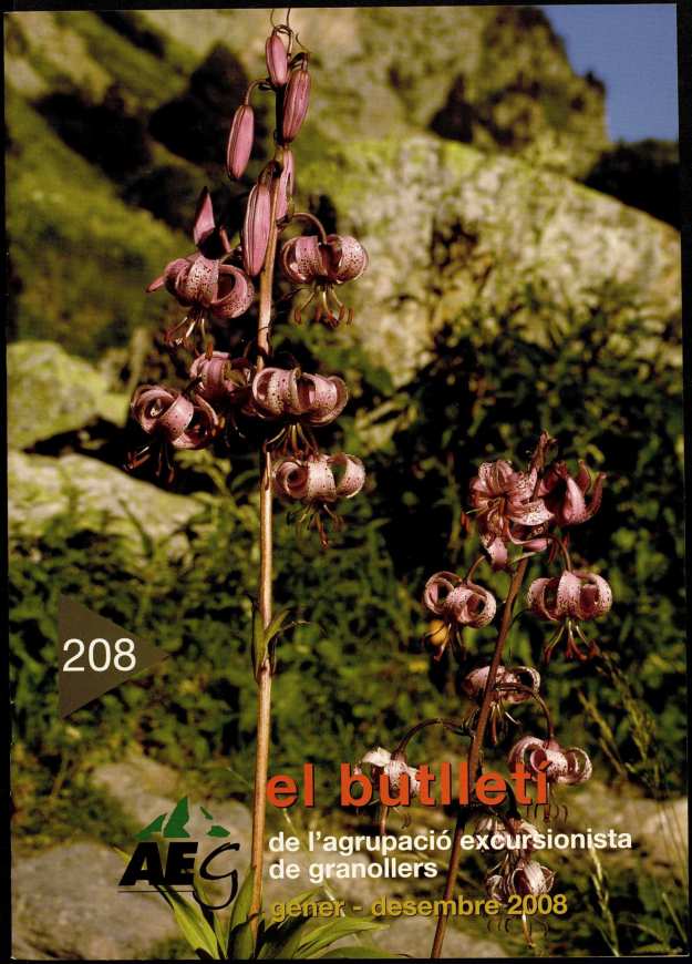 Butlletí de l'Agrupació Excursionista de Granollers, 1/12/2008 [Issue]