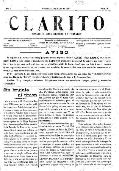 Clarito, 23/5/1915 [Issue]