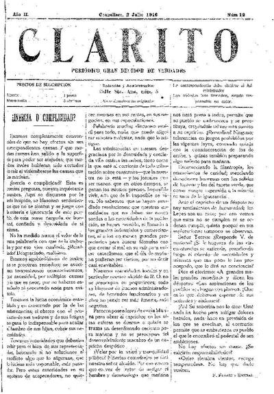 Clarito, 2/7/1916 [Exemplar]