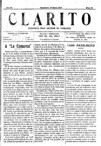 Clarito, 14/1/1917 [Ejemplar]