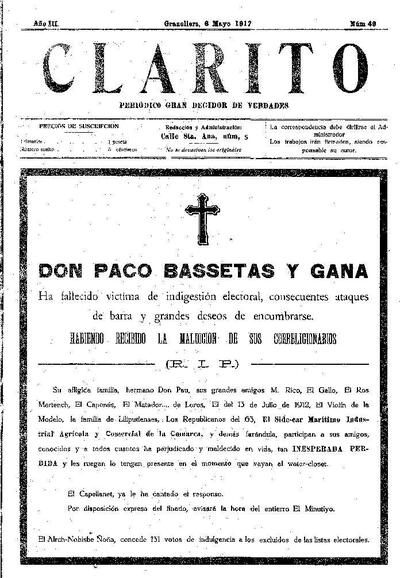 Clarito, 6/5/1917 [Issue]