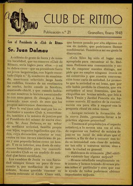 Club de Ritmo, 1/1/1948 [Ejemplar]