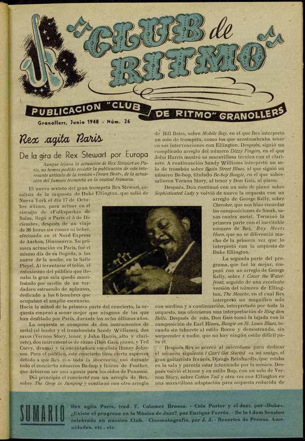 Club de Ritmo, 1/6/1948 [Issue]