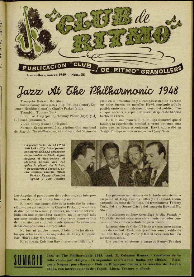 Club de Ritmo, 1/3/1949 [Issue]