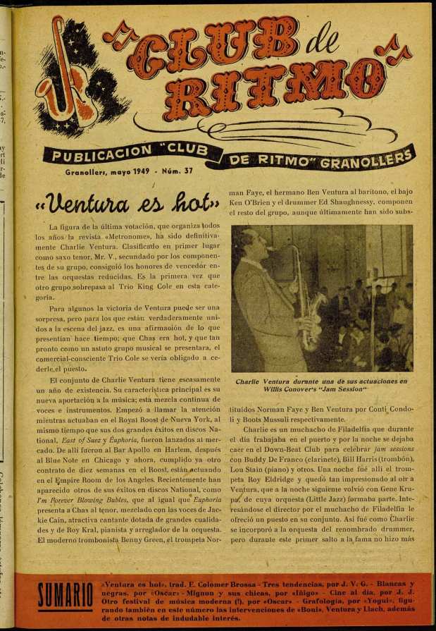 Club de Ritmo, 1/5/1949 [Issue]