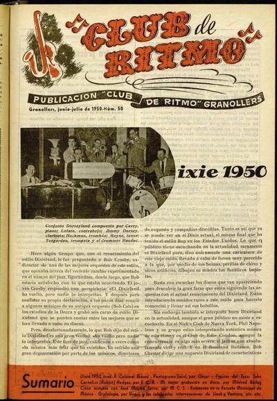 Club de Ritmo, 1/7/1950 [Issue]