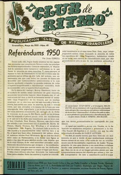 Club de Ritmo, 1/5/1951 [Issue]