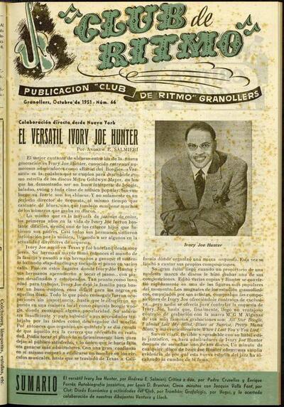 Club de Ritmo, 1/10/1951 [Issue]