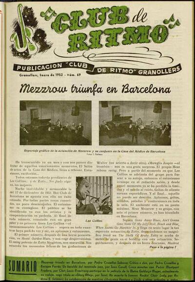 Club de Ritmo, 1/1/1952 [Ejemplar]