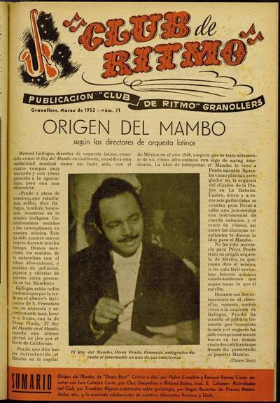 Club de Ritmo, 1/3/1952 [Issue]