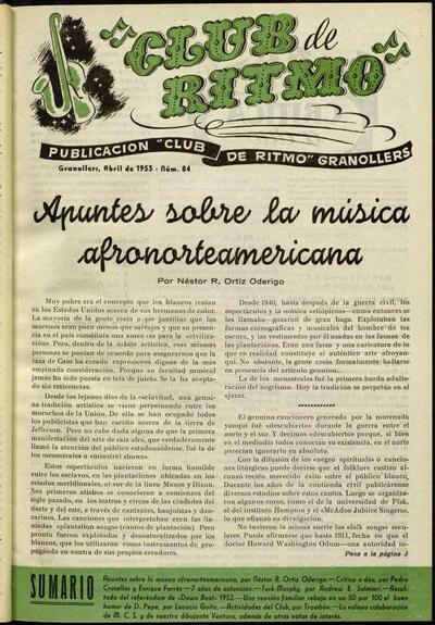 Club de Ritmo, 1/4/1953 [Ejemplar]