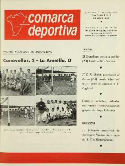 Comarca Deportiva, 9/6/1965 [Issue]
