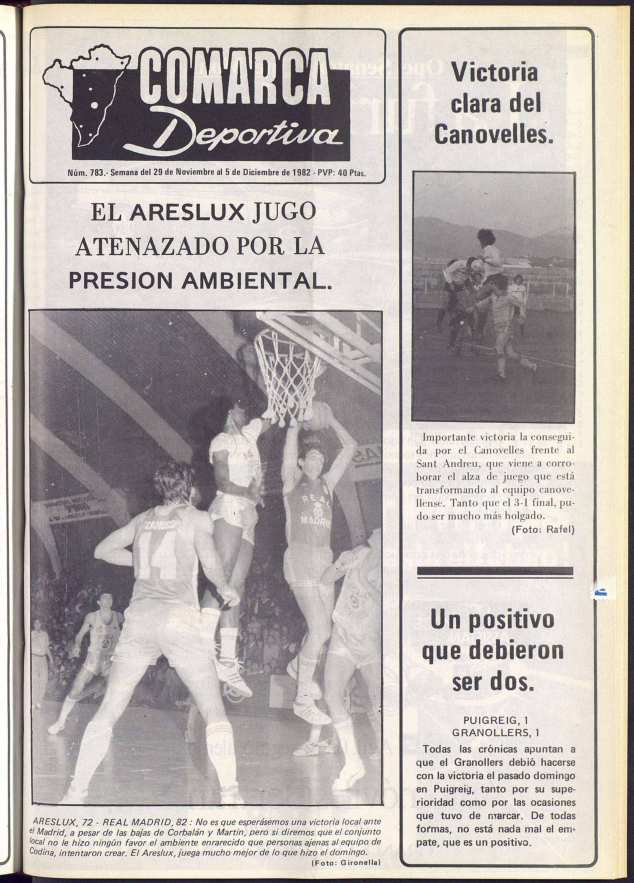 Comarca Deportiva, 29/11/1982 [Issue]