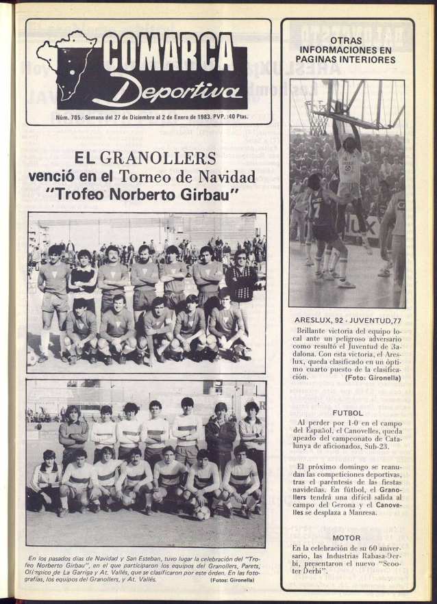 Comarca Deportiva, 27/12/1982 [Issue]