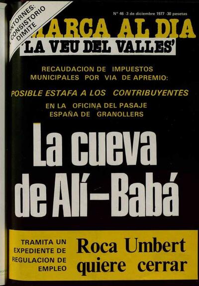 Comarca al Dia, 3/12/1977 [Ejemplar]