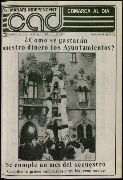 Comarca al Dia, 8/5/1981 [Issue]