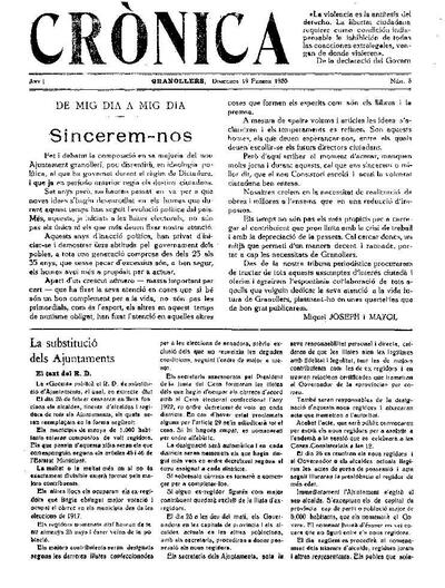 Crònica, 19/2/1930 [Issue]