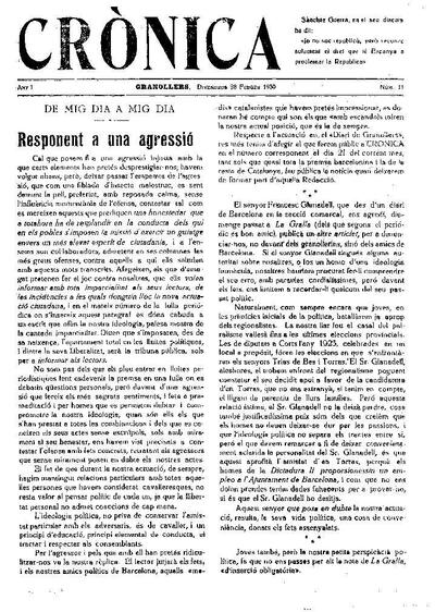 Crònica, 28/2/1930 [Issue]