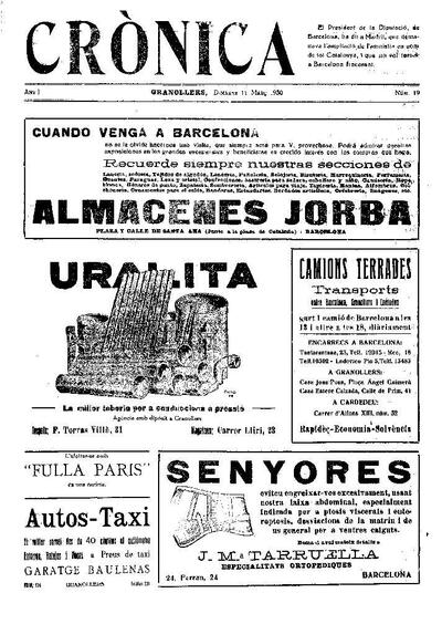 Crònica, 11/3/1930 [Issue]