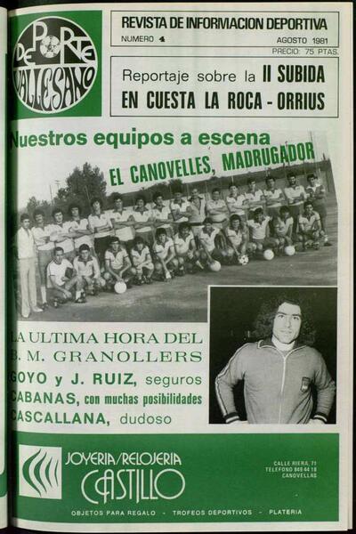 Deporte Vallesano, 1/8/1981 [Issue]