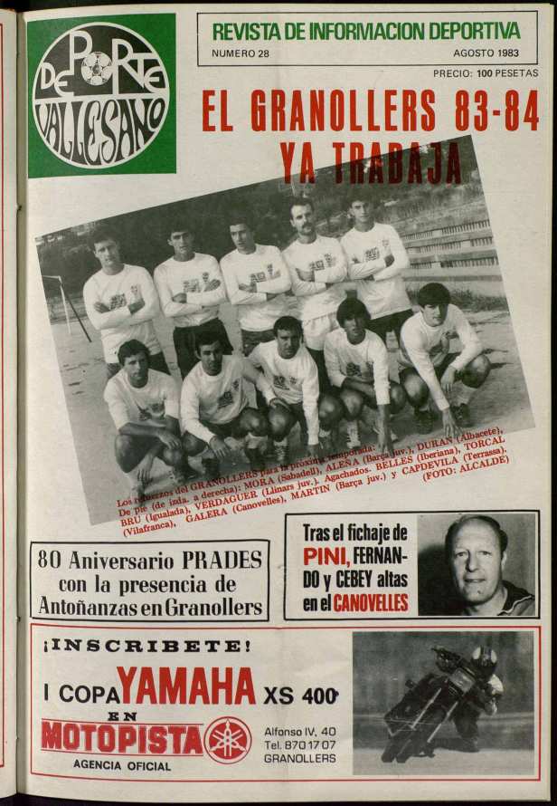 Deporte Vallesano, 1/8/1983 [Issue]