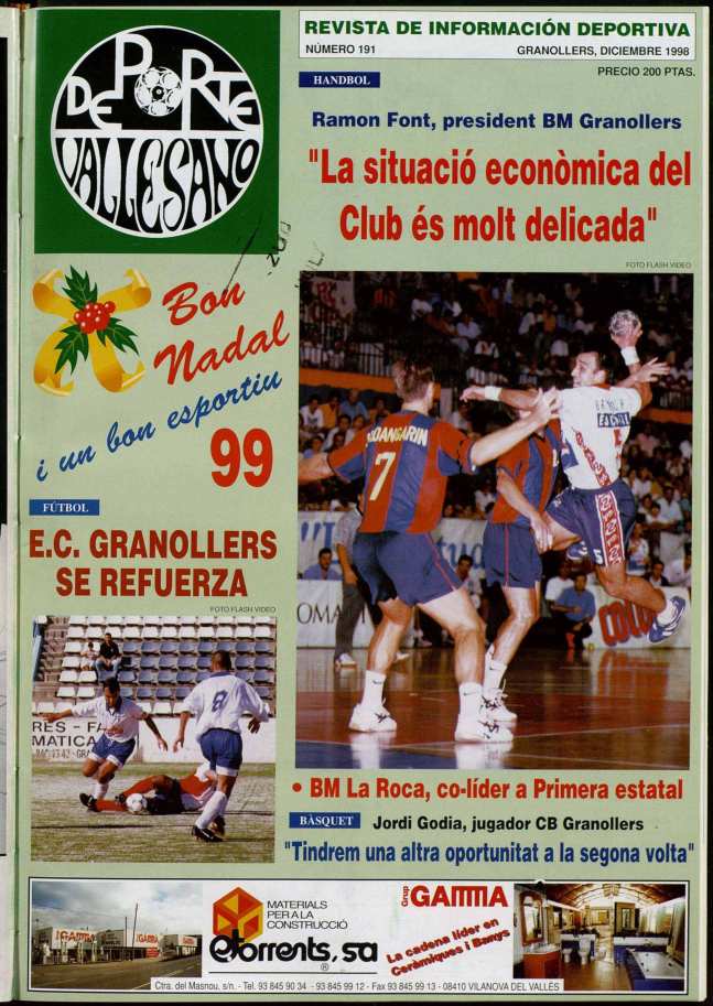 Deporte Vallesano, 1/12/1998 [Ejemplar]
