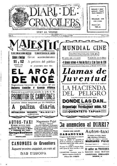 Diari de Granollers, 11/1/1930 [Issue]