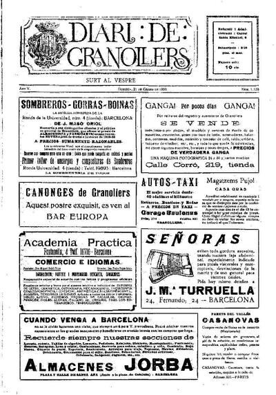 Diari de Granollers, 21/1/1930 [Issue]