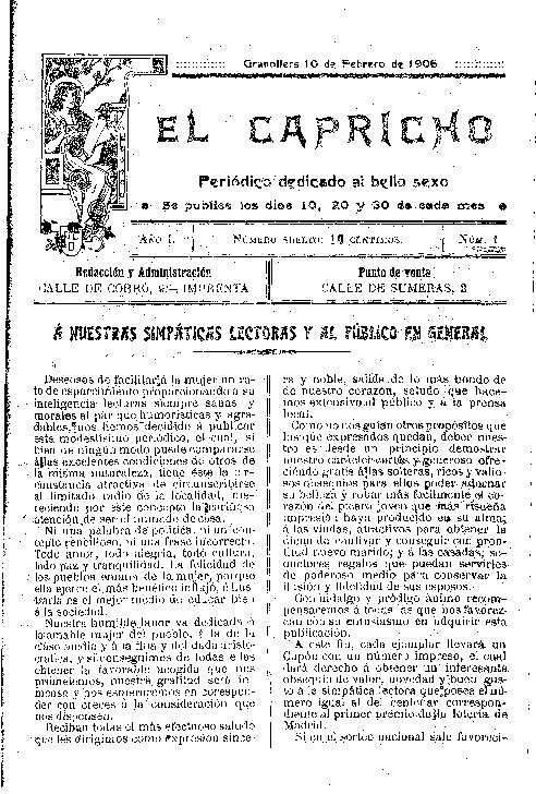 El Capricho, 10/2/1906 [Exemplar]