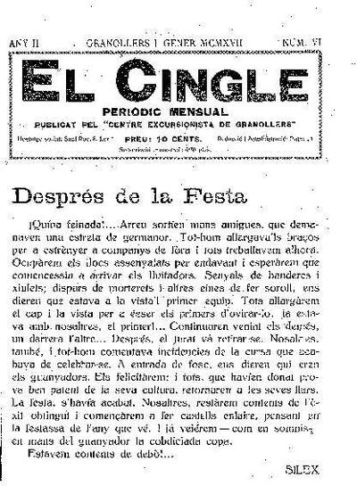 El Cingle, 1/1/1917 [Issue]