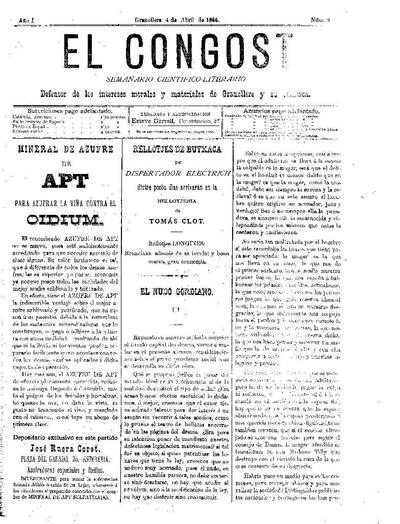 El Congost, 4/4/1886 [Issue]