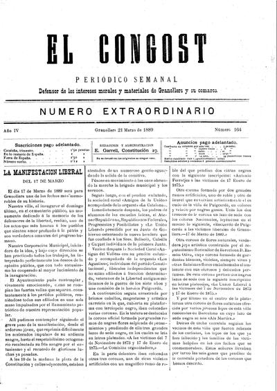 El Congost, 21/3/1889 [Exemplar]