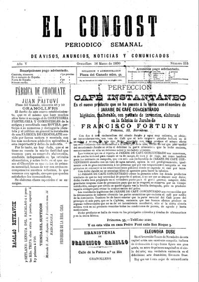 El Congost, 16/3/1890 [Exemplar]