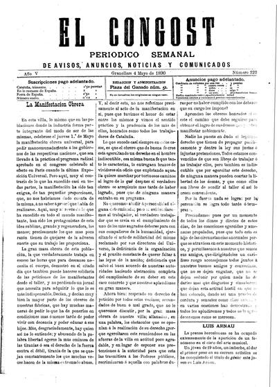 El Congost, 4/5/1890 [Exemplar]