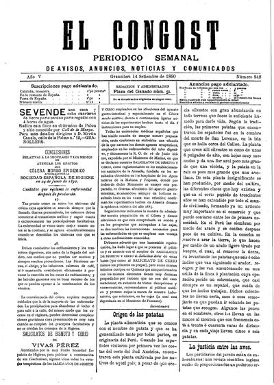 El Congost, 14/9/1890 [Issue]