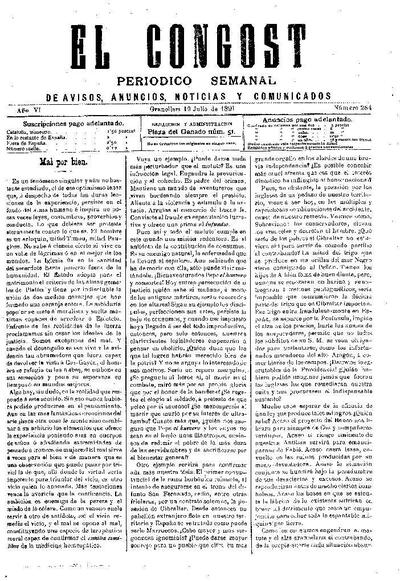 El Congost, 19/7/1891 [Issue]